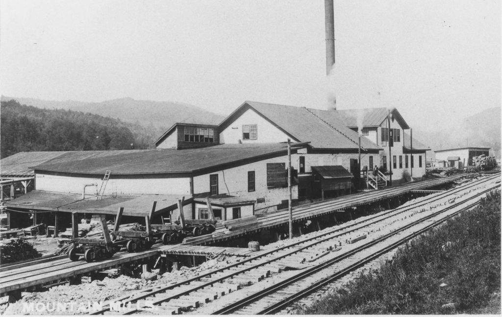 Miniature of Mountain Mills with railroad tracks, Wilmington, Vt.