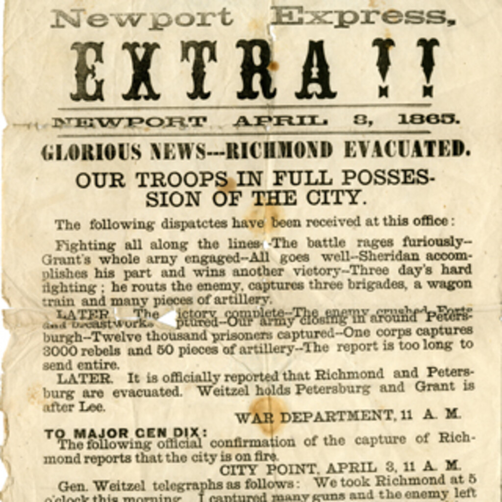 Miniature of Civil War Broadsides and Epemera