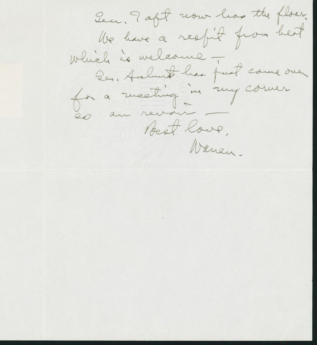 Miniature of Letter to Mrs. C.G. (Ann) Austin, June 20, 1939