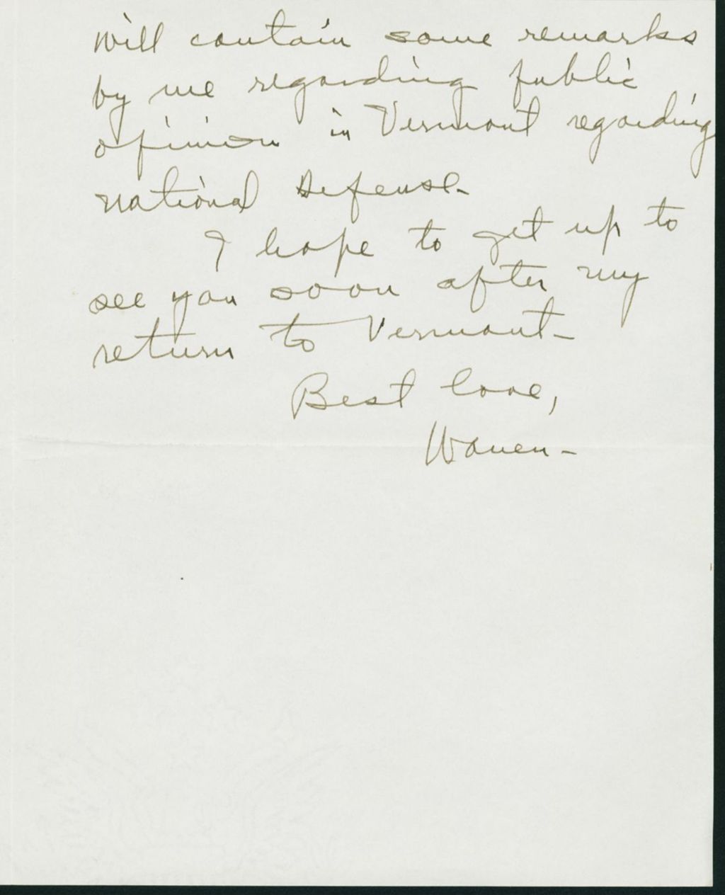 Miniature of Letter to Mrs. C.G. (Ann) Austin, July 10 1940