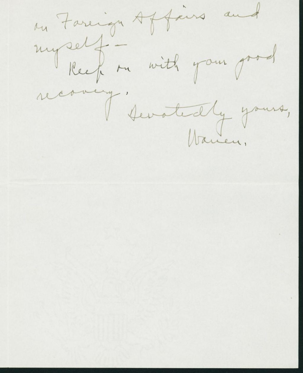 Miniature of Warren R. Austin letter to Mrs. C.G. (Ann) Austin, May 3, 1941