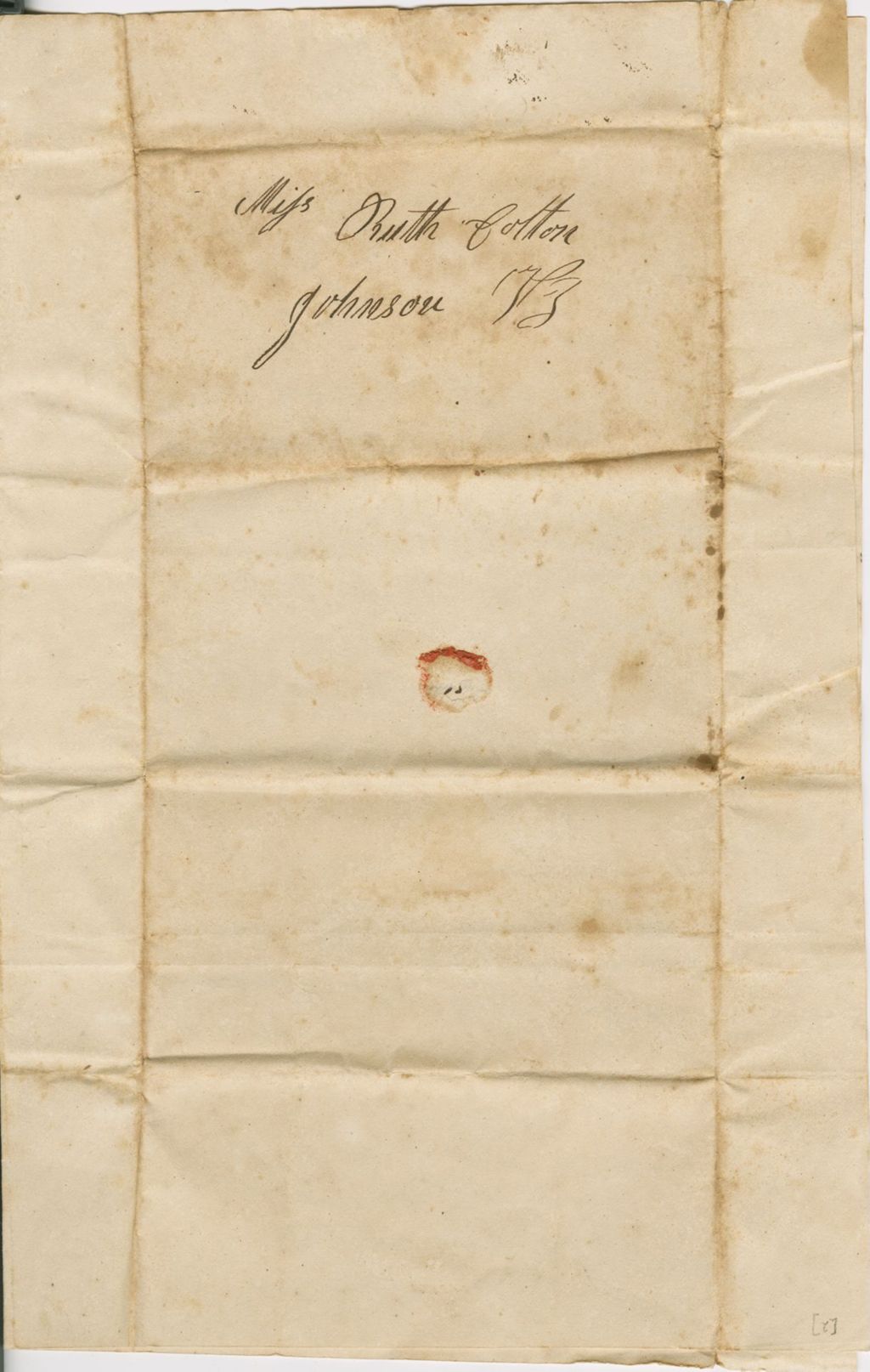 Miniature of Lemuel Colton to Ruth Colton\, 1832 September 23 and Lemuel Colton to Lydia Colton\, undated