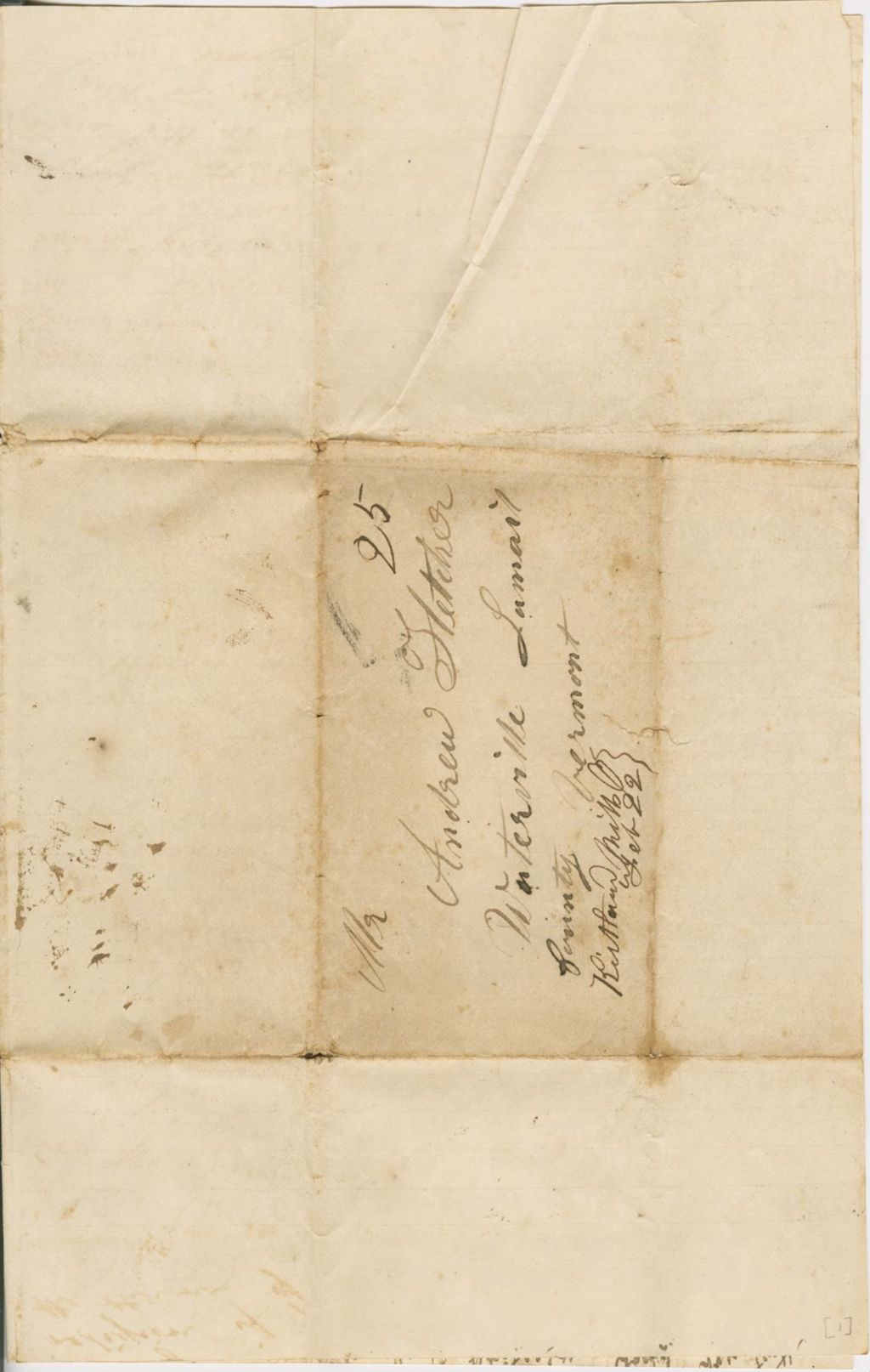 Miniature of [Lemuel Colton?] to Andrew and Ruth Fletcher and Lydia Colton\, 1840 February 18