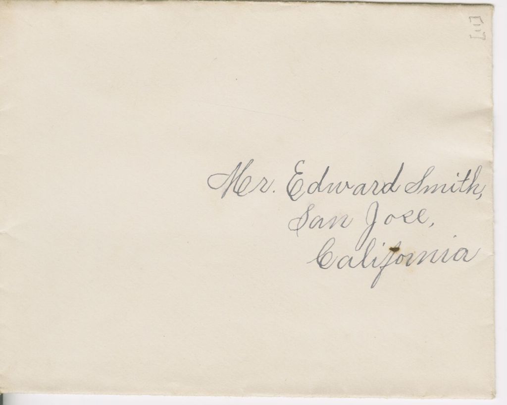 Miniature of Katherine Fletcher to Edward C. Smith\, 1885 May 5