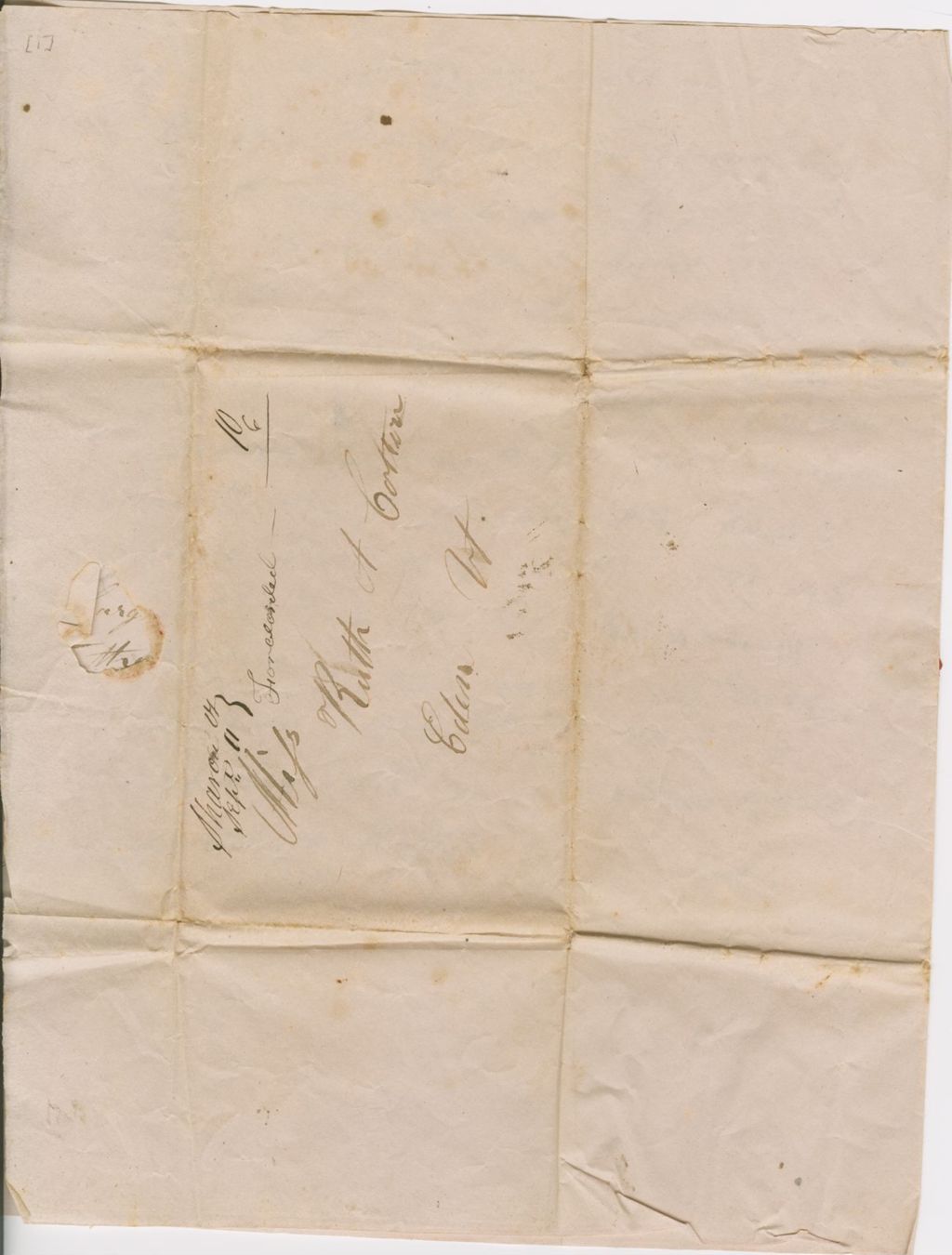 Miniature of Lemuel Colton to Ruth Colton\, 1837 September 10