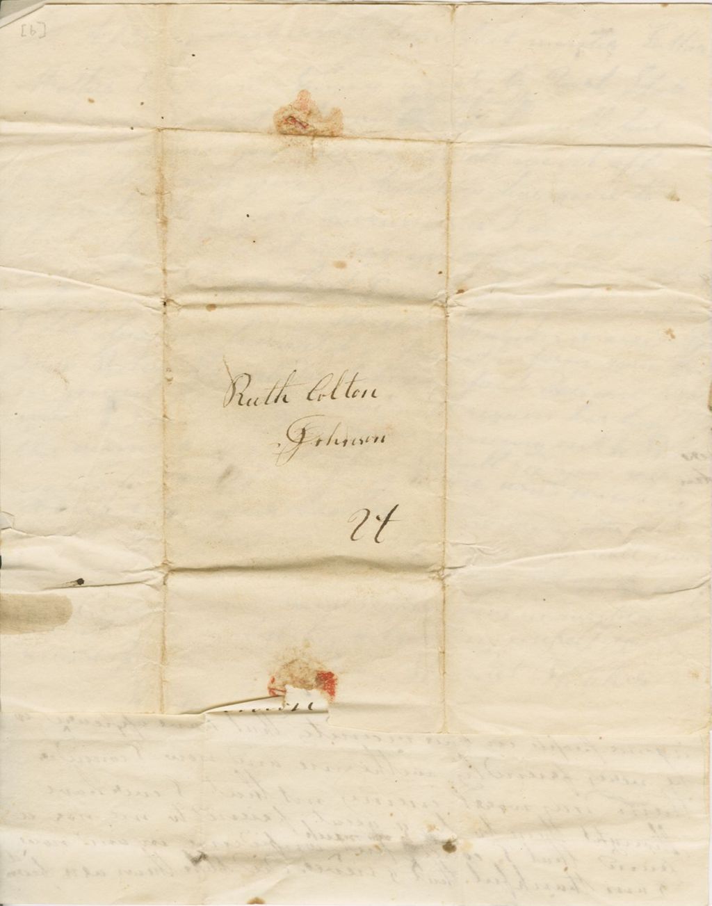 Miniature of Harriet Fletcher to Ruth Colton\, 1839 May 7