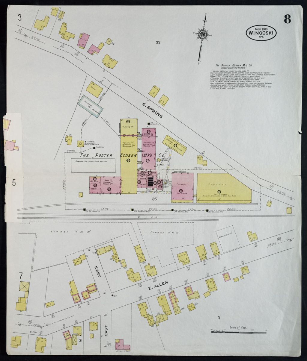 Miniature of Winooski 1909, sheet 08