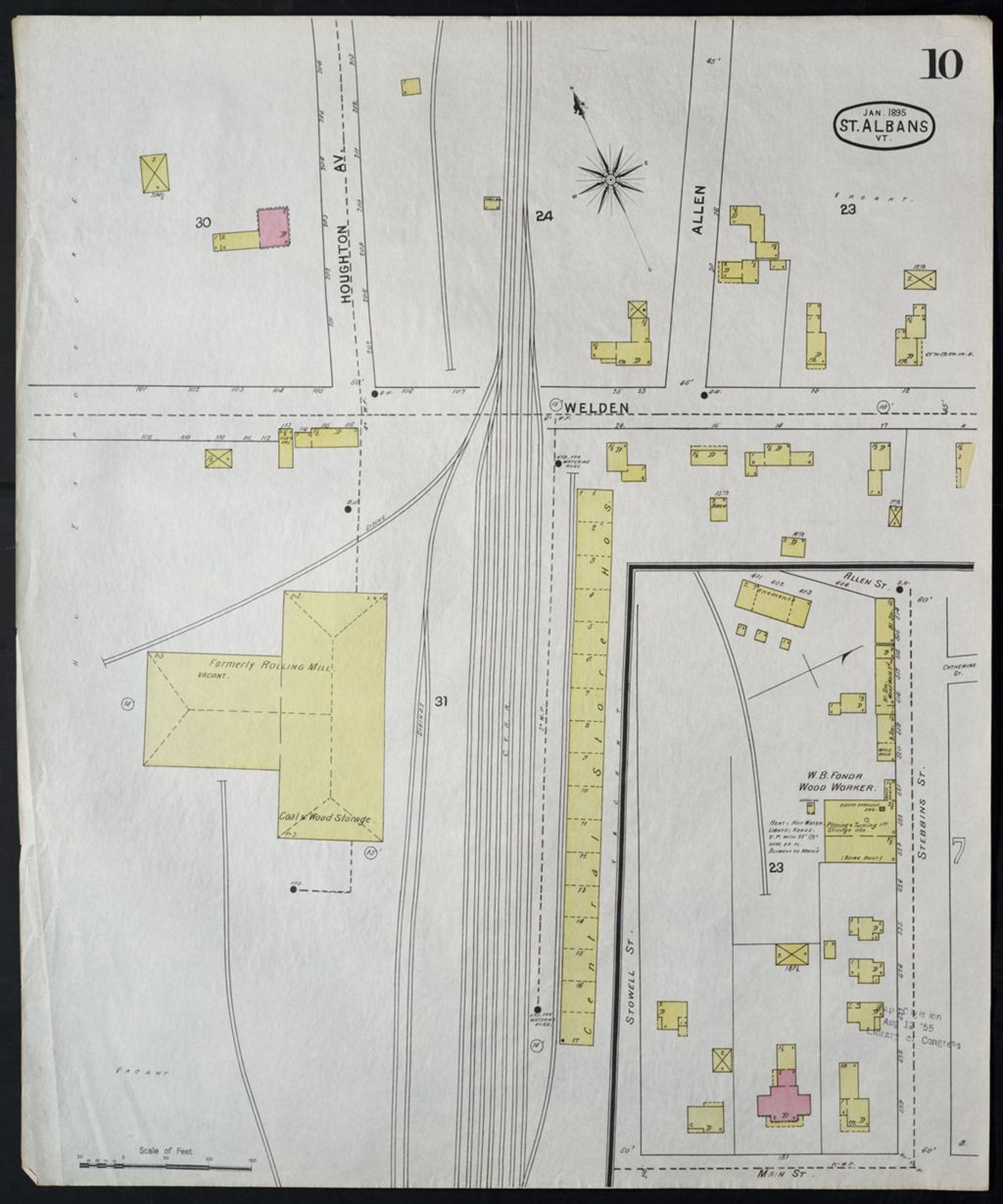 Miniature of Saint Albans 1895, sheet 10