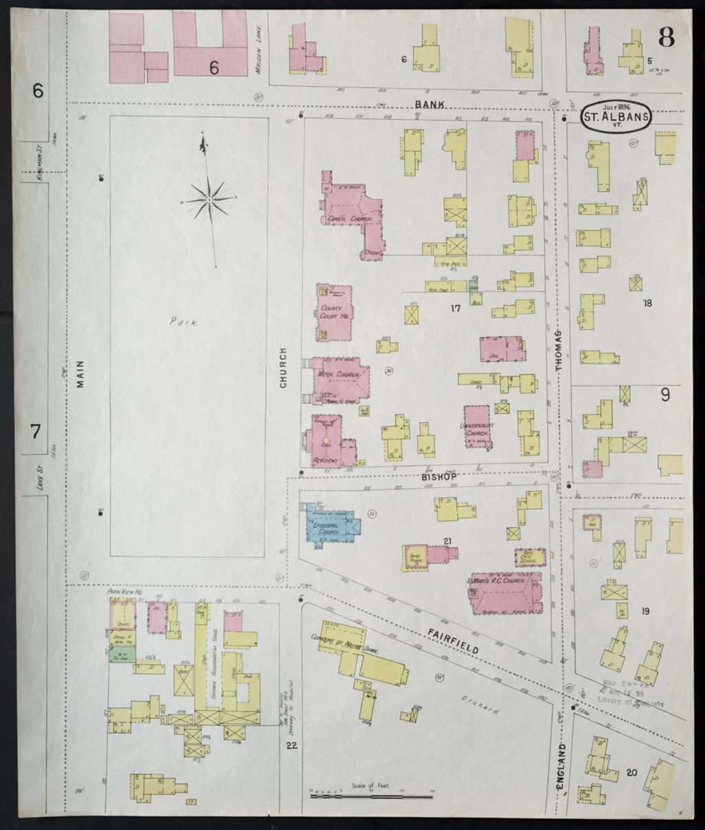 Miniature of Saint Albans 1896, sheet 08