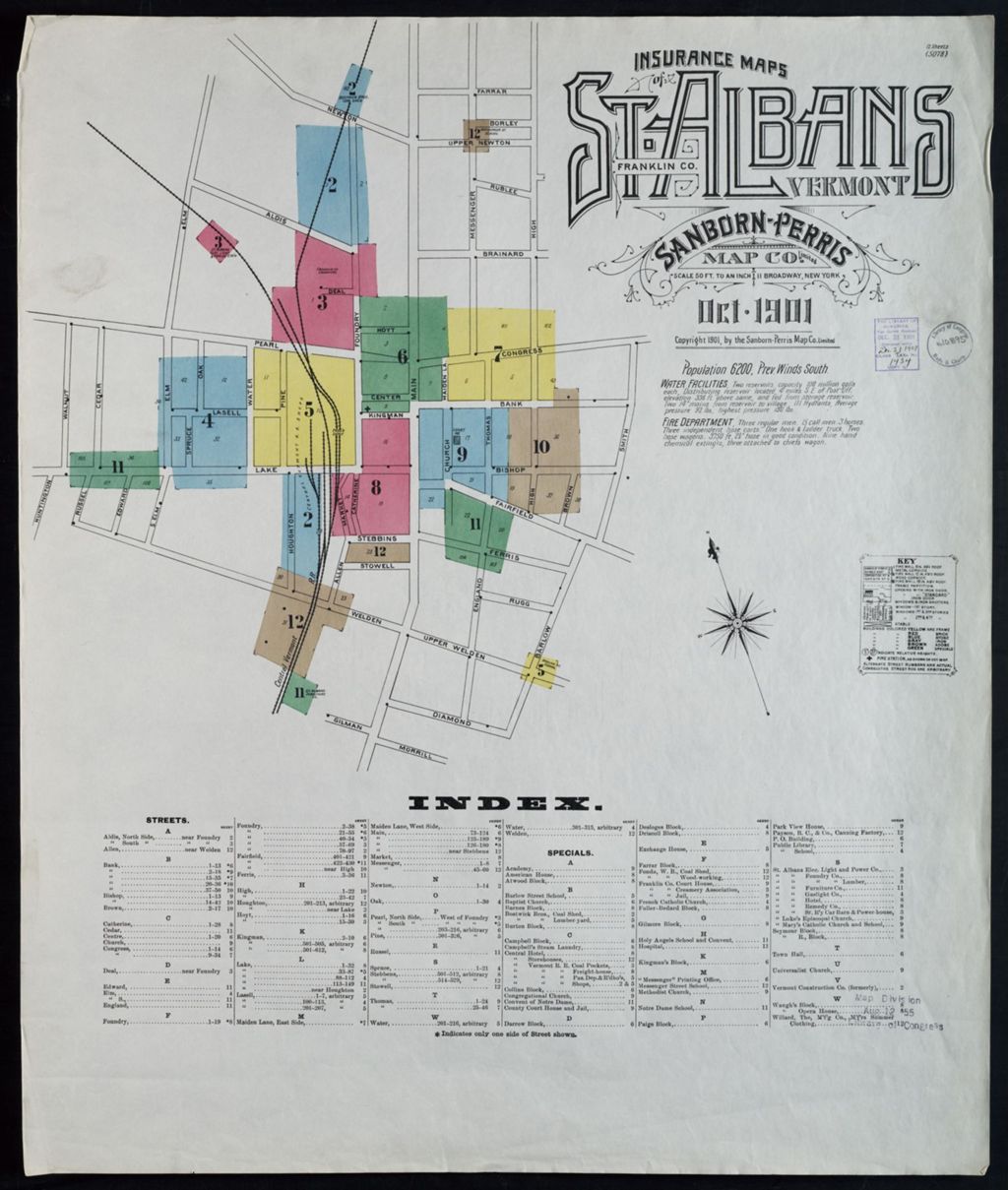 Miniature of Saint Albans 1901, Index