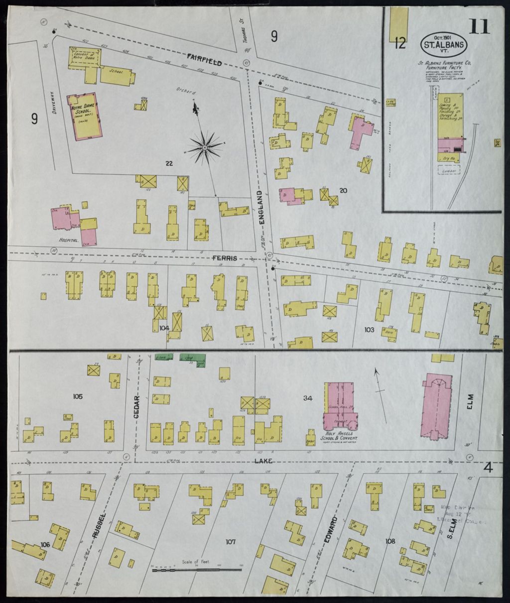 Miniature of Saint Albans 1901, sheet 11