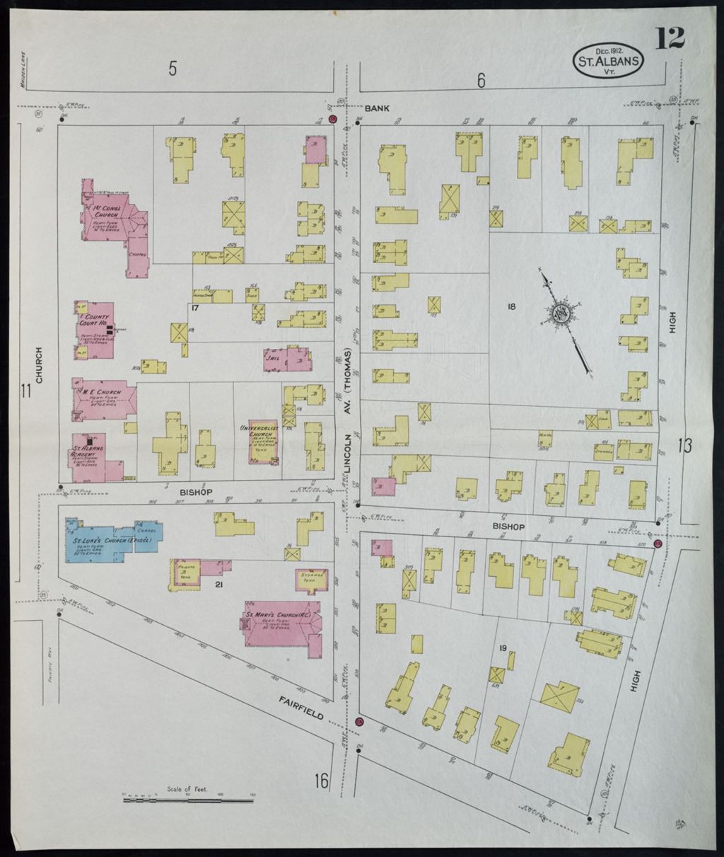 Miniature of Saint Albans 1912, sheet 12