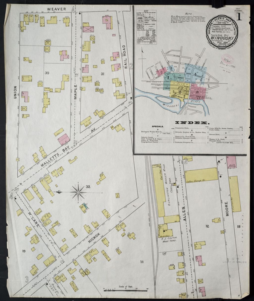 Miniature of Winooski 1894, sheet 01