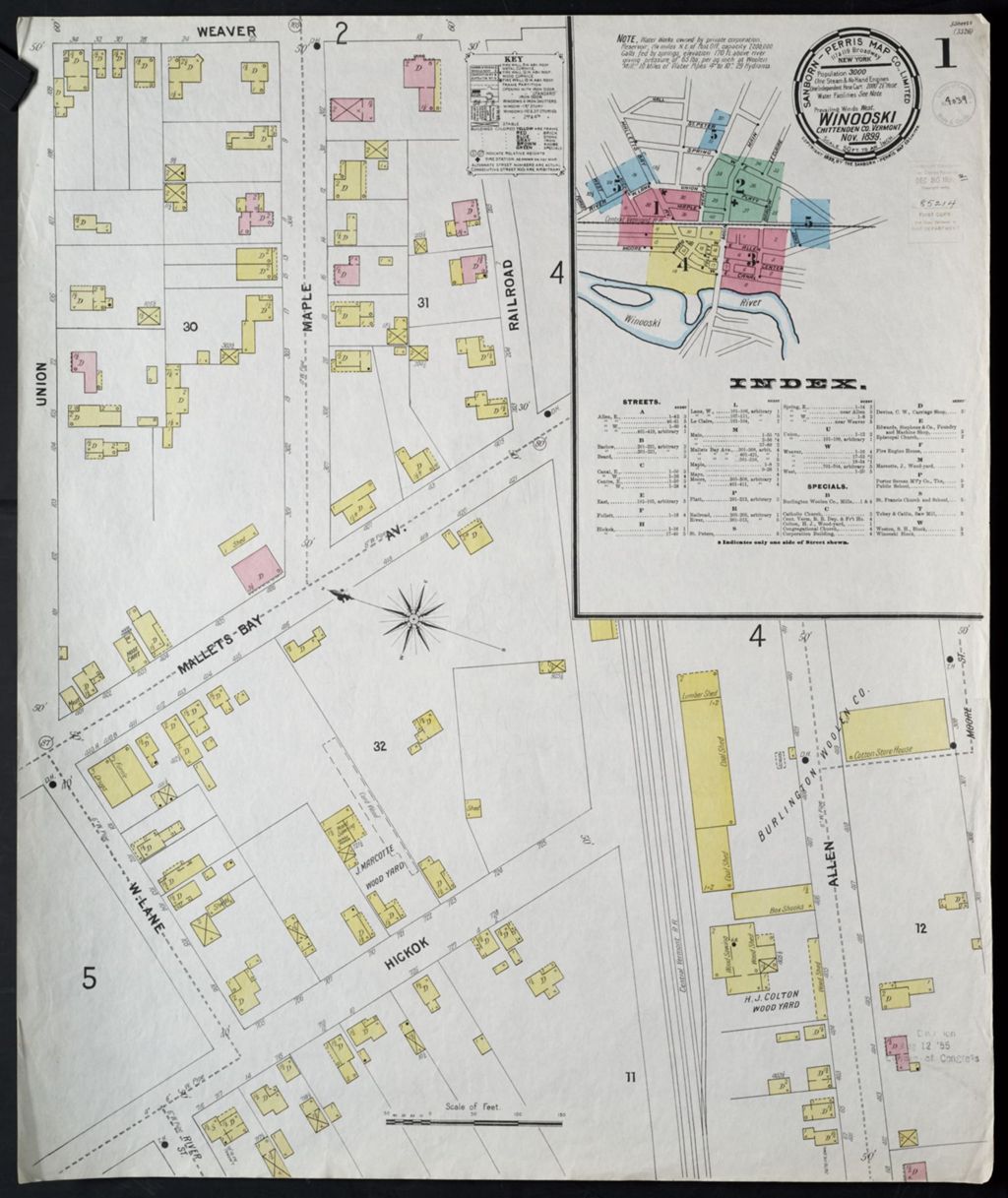 Miniature of Winooski 1899, sheet 01