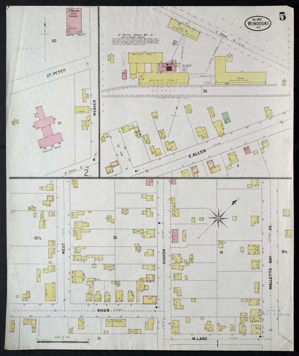 Miniature of Winooski 1899, sheet 05