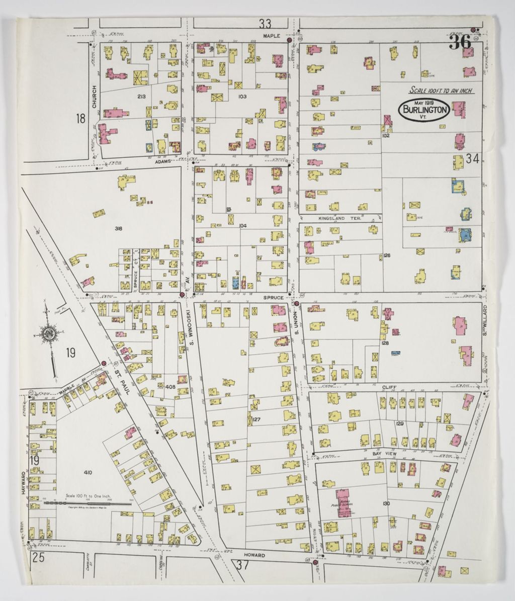 Miniature of Burlington 1919, sheet 36