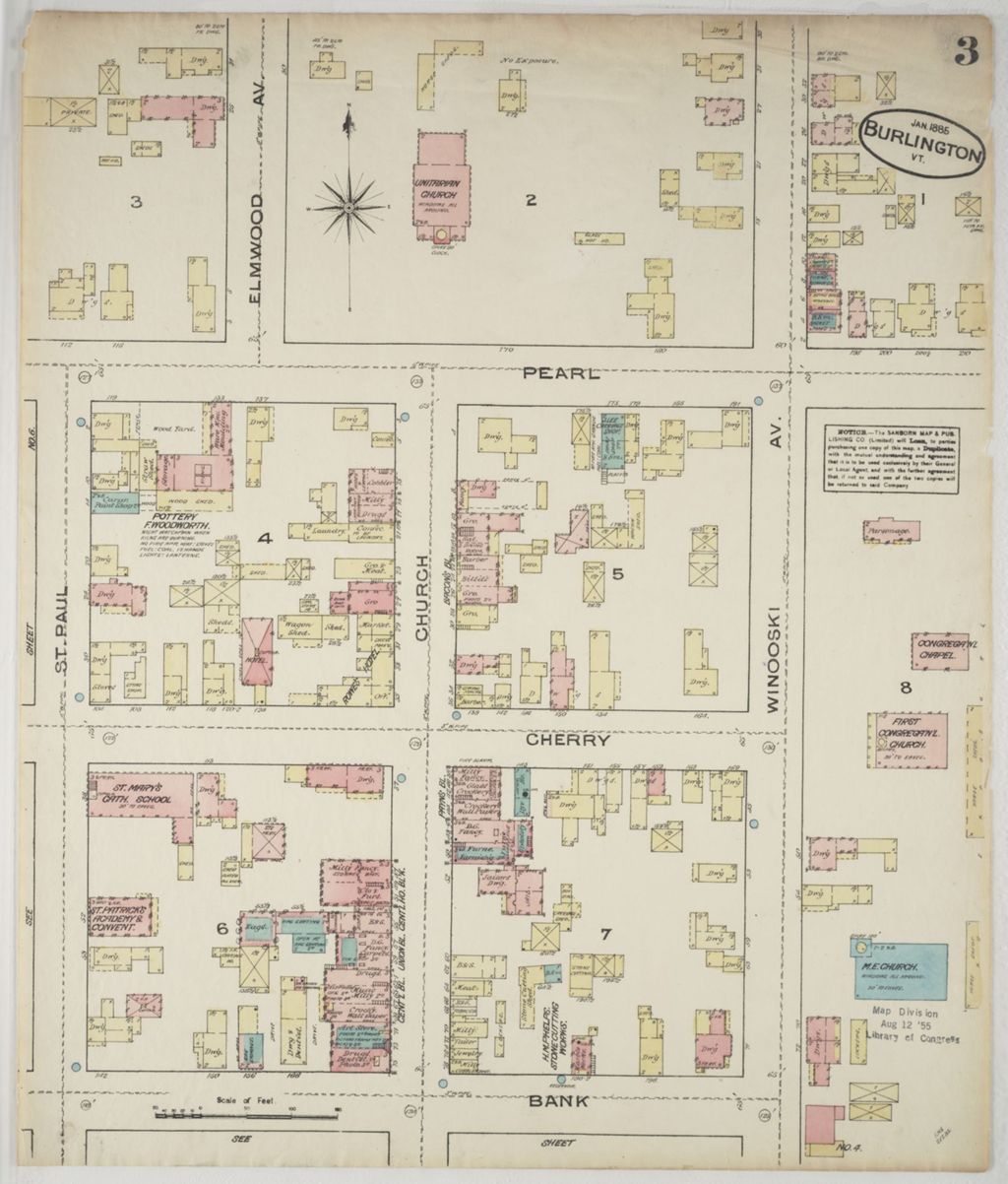 Miniature of Burlington 1885, sheet 03