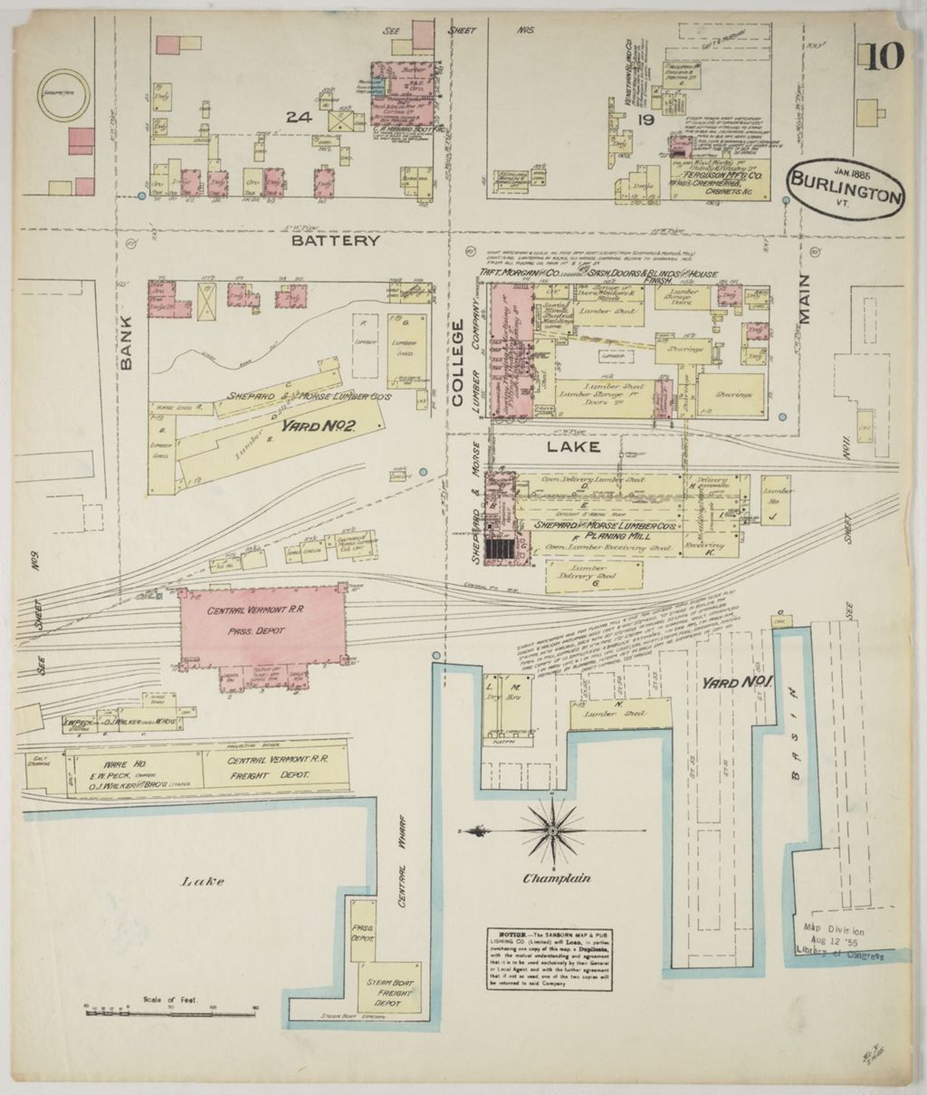 Miniature of Burlington 1885, sheet 10