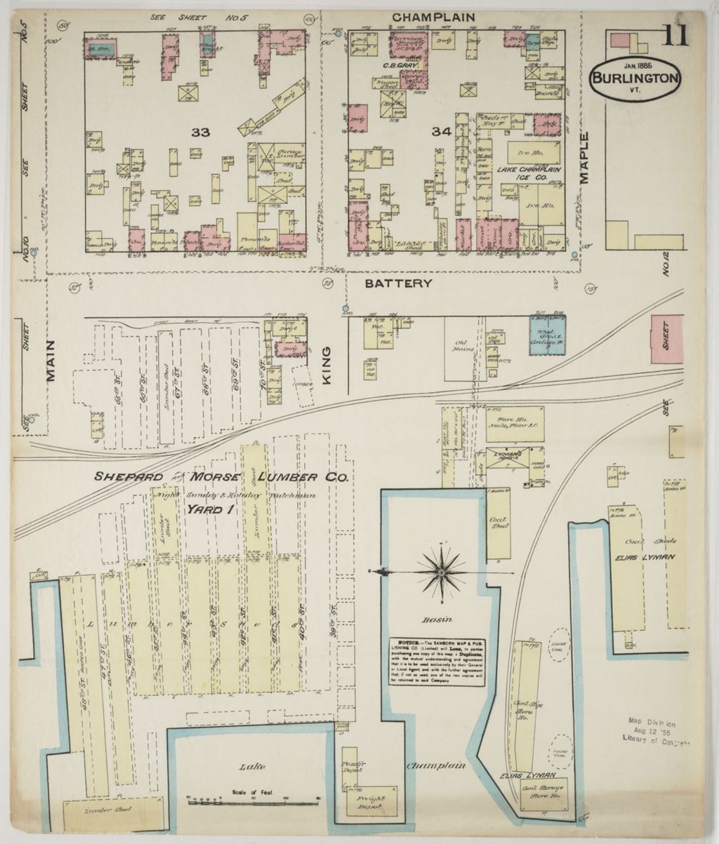 Miniature of Burlington 1885, sheet 11