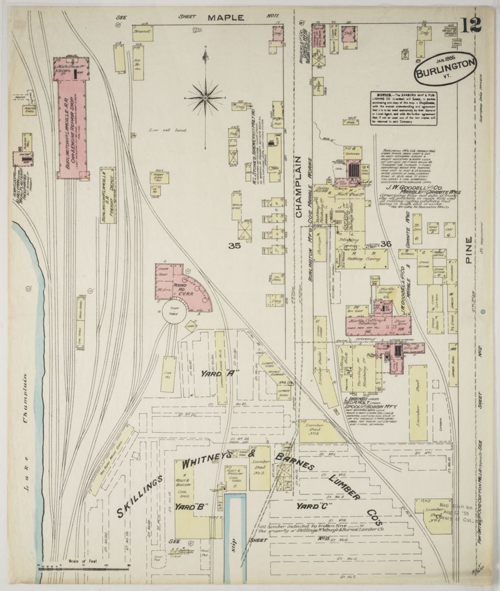 Miniature of Burlington 1885, sheet 12