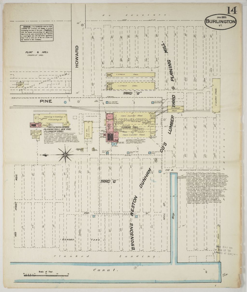 Miniature of Burlington 1885, sheet 14