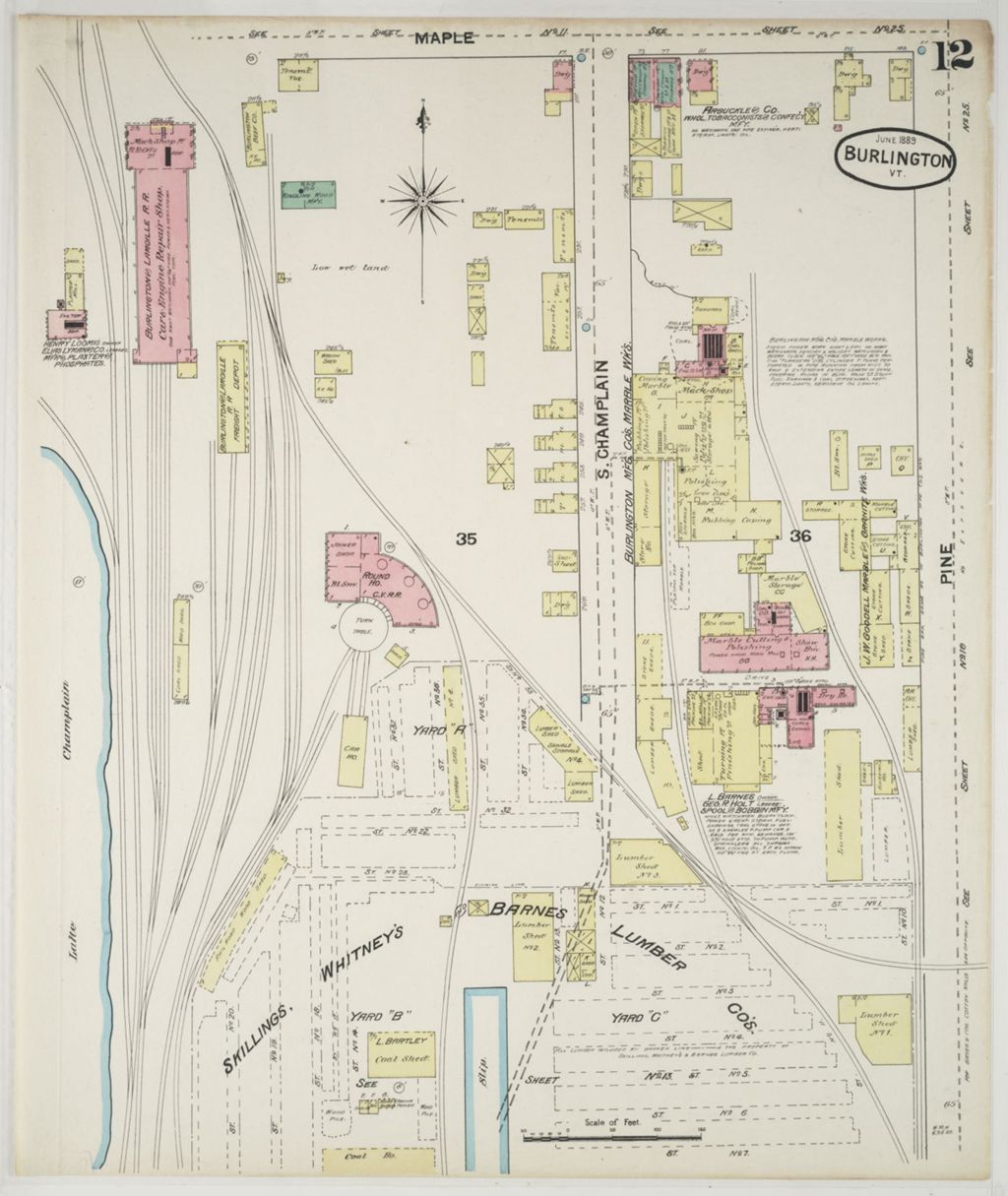 Miniature of Burlington 1889, sheet 12