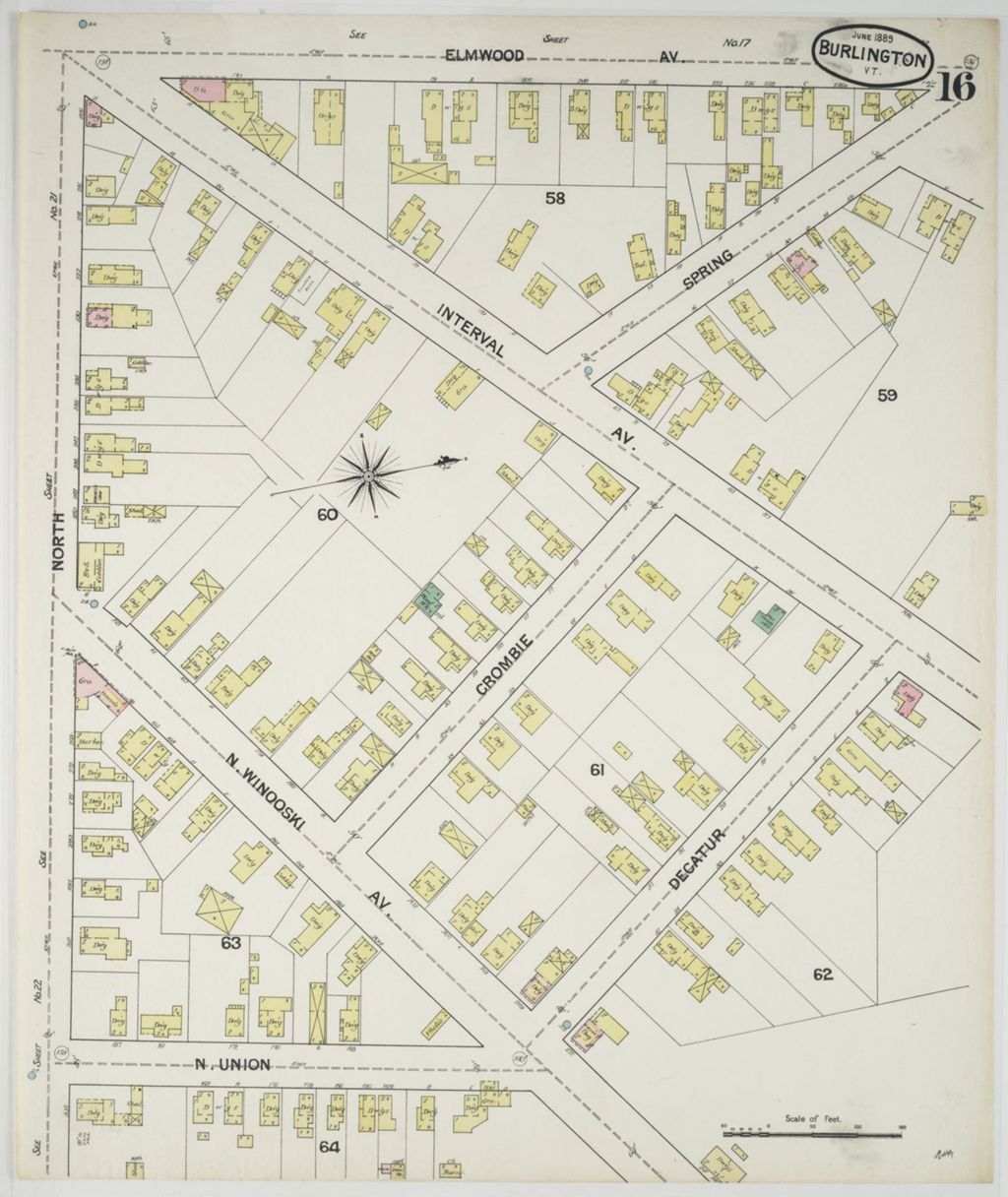 Miniature of Burlington 1889, sheet 16