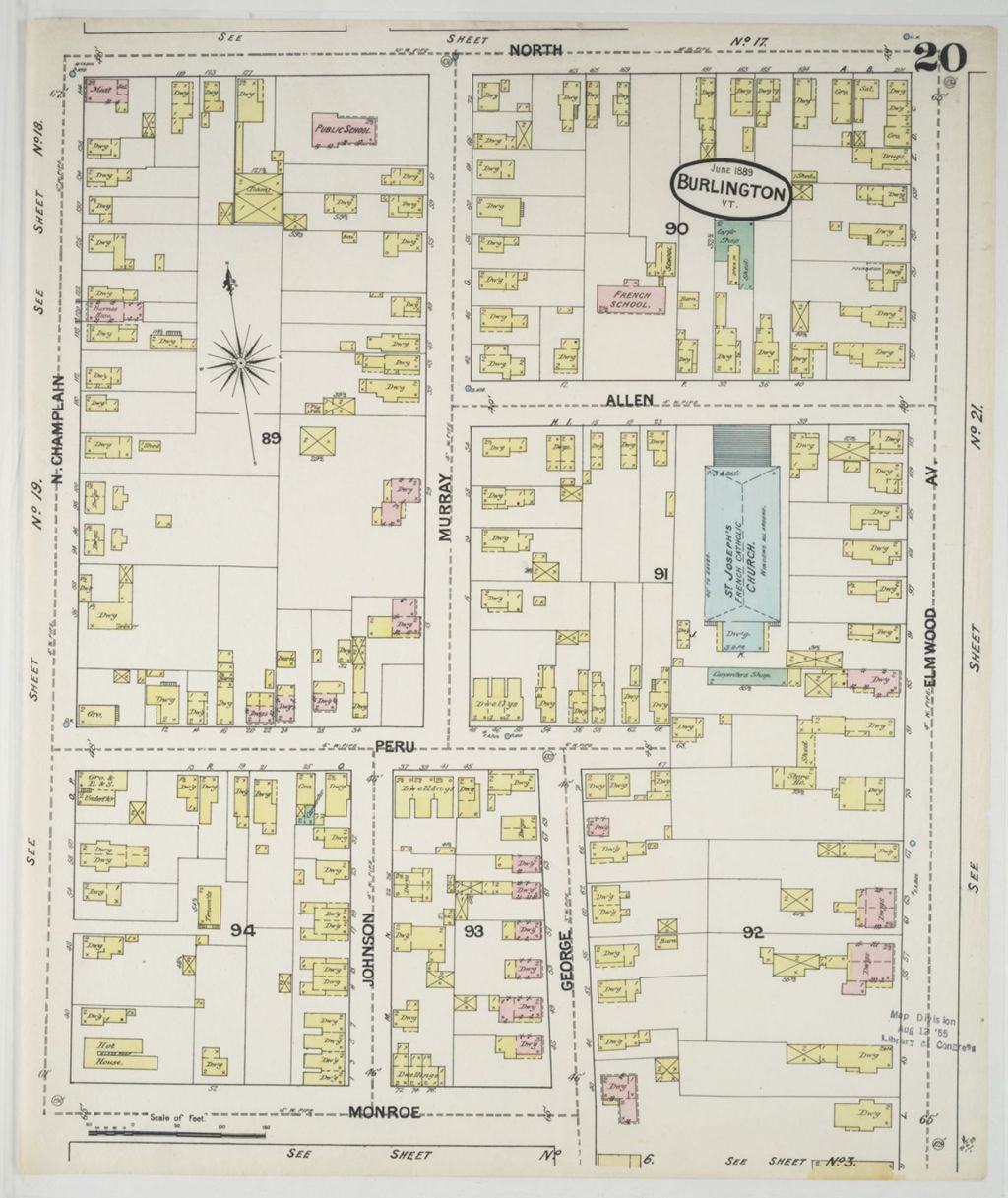 Miniature of Burlington 1889, sheet 20