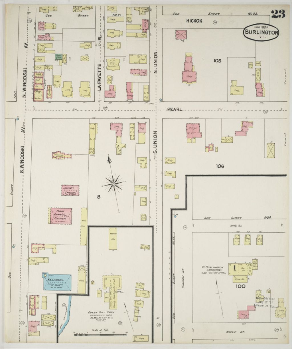 Miniature of Burlington 1889, sheet 23