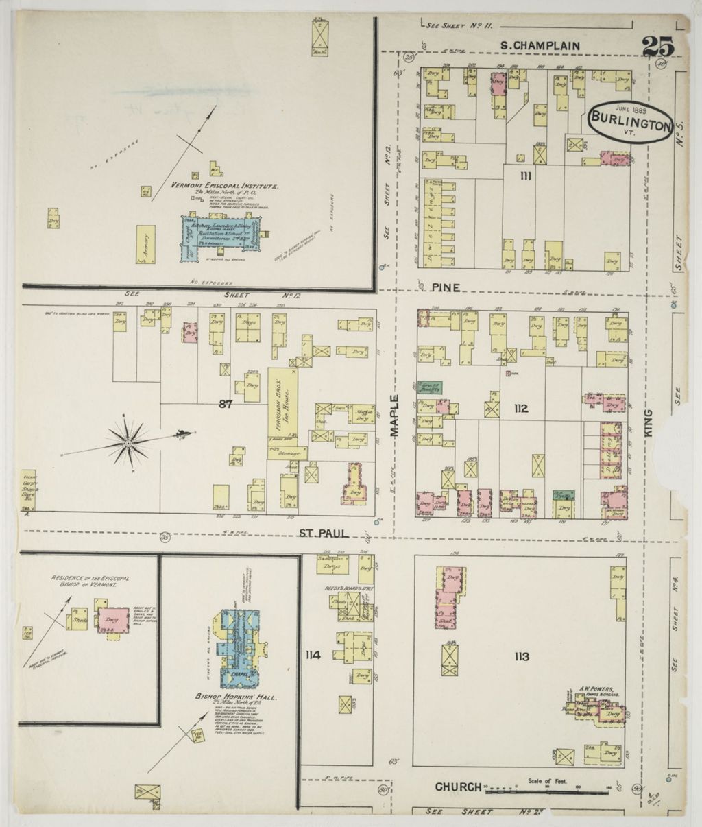 Miniature of Burlington 1889, sheet 25