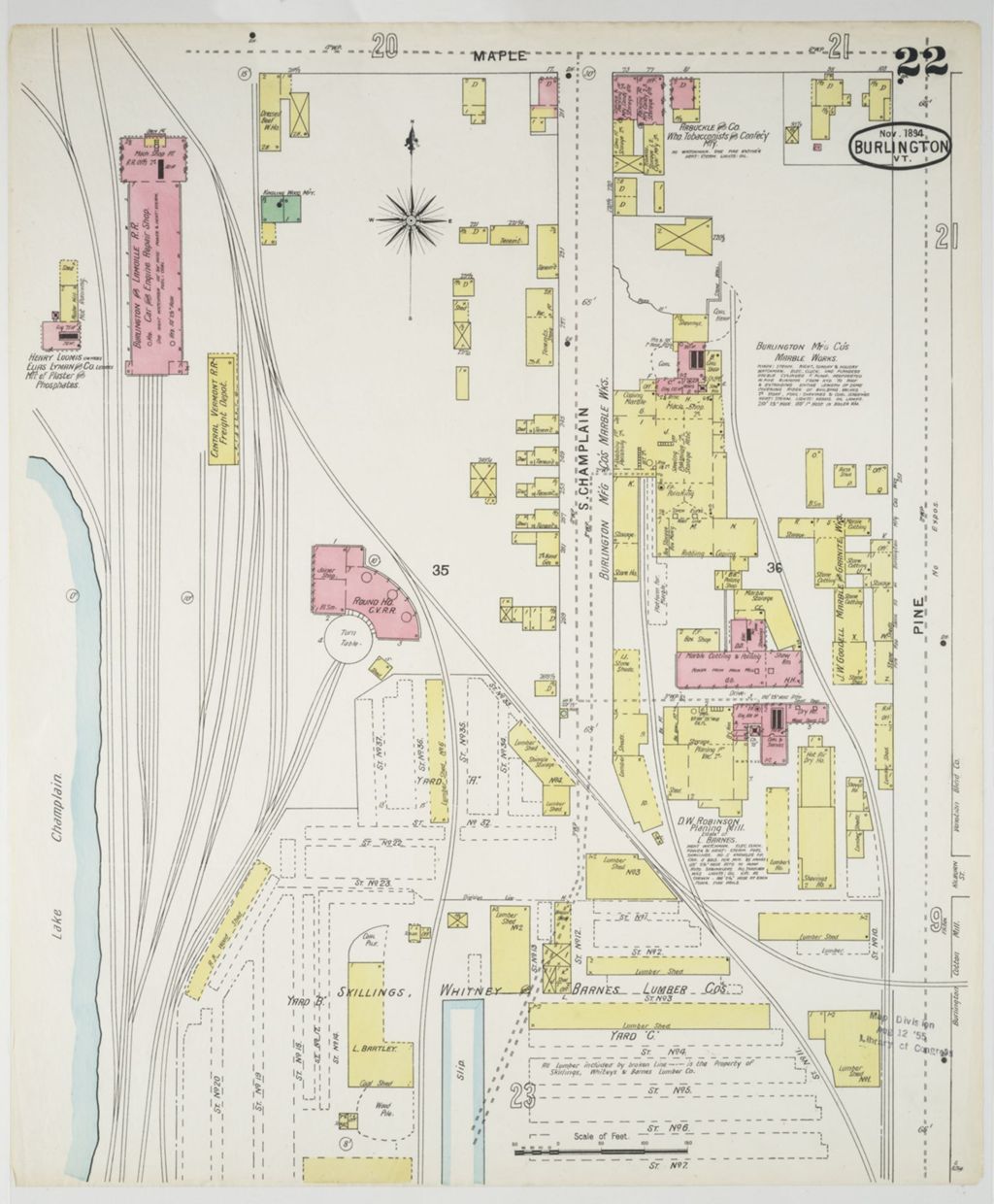 Miniature of Burlington 1894, sheet 22