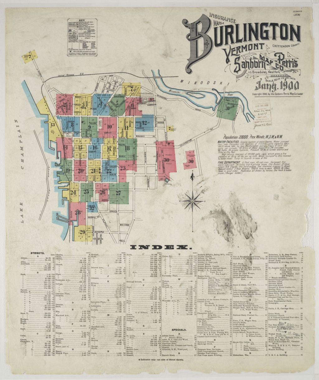 Miniature of Burlington 1900, index