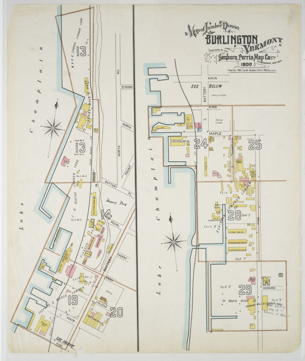 Miniature of Burlington 1900, lumber yards detail