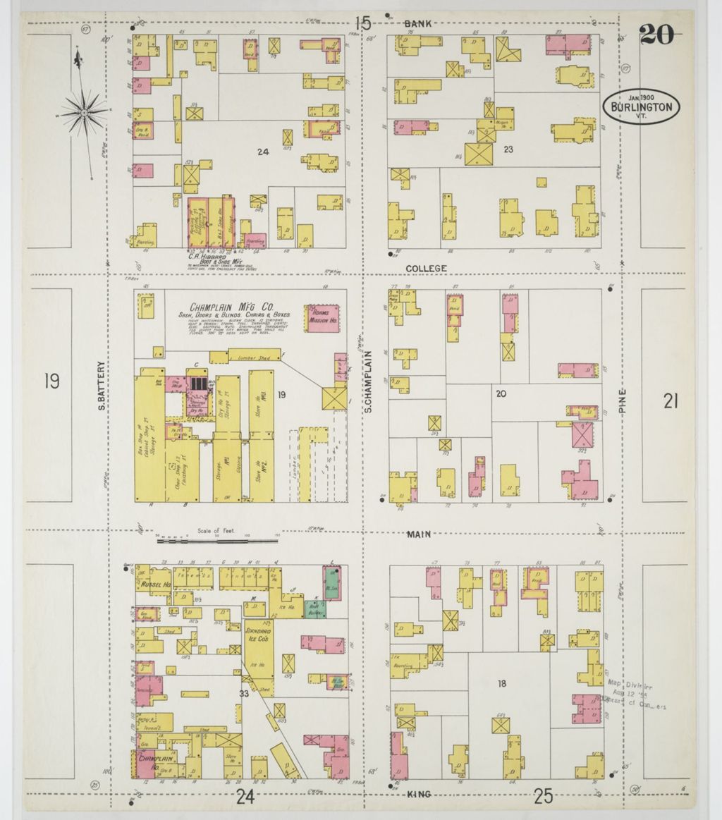 Miniature of Burlington 1900, sheet 20