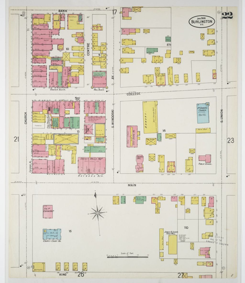 Miniature of Burlington 1900, sheet 22